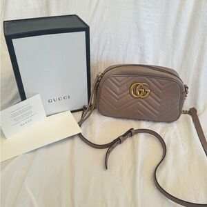 Gucci GG Marmont Leather Crossbody Bag